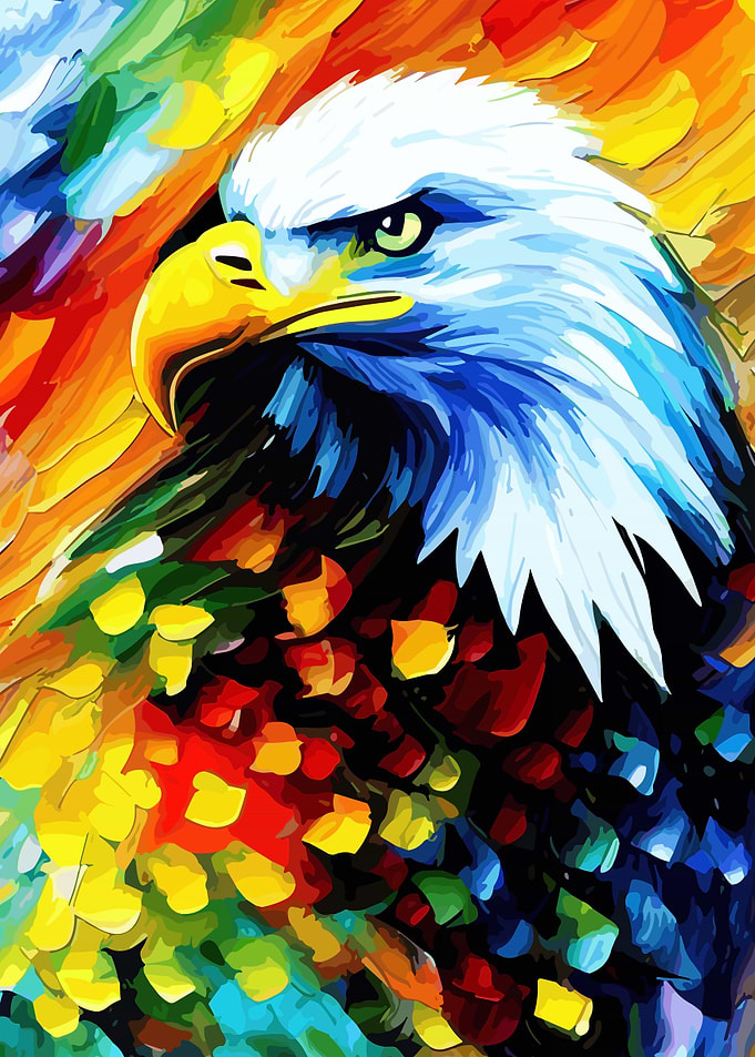 Strong American Bald Eagle