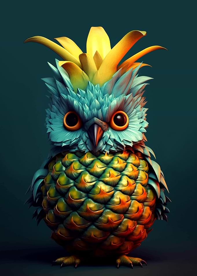 Pineapple Owl Portrait