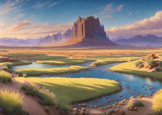 Green Desert Oasis