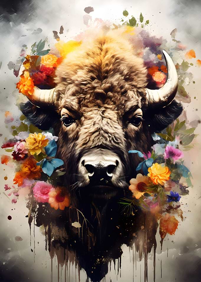 Bison Floral Hues