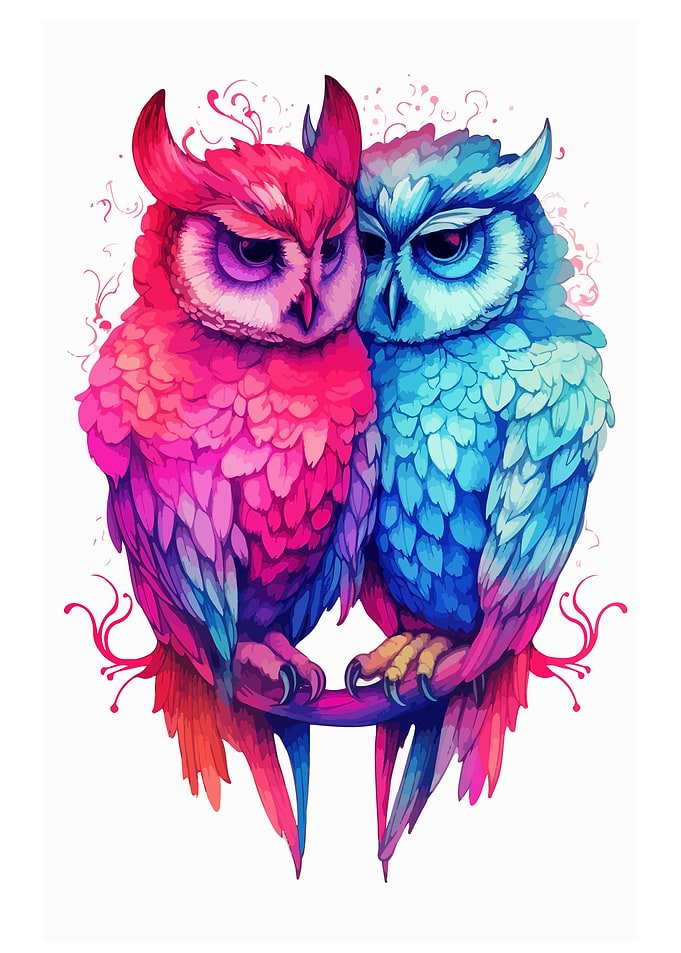 A Owl Couples Romance