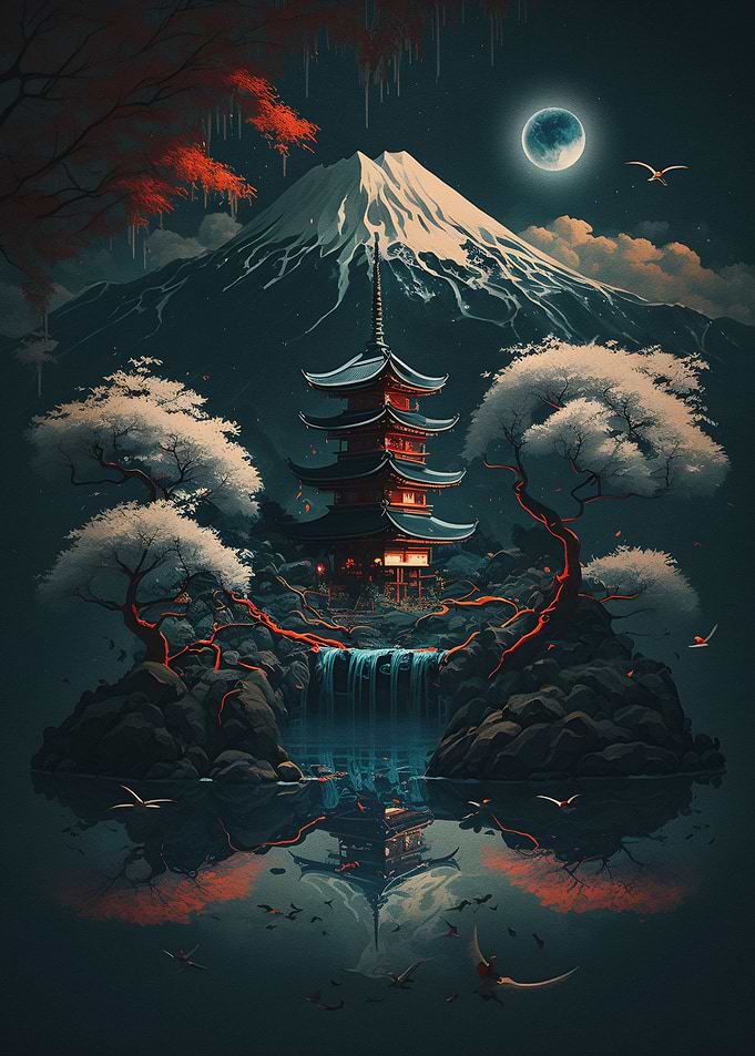 Fantasy Night landscape 3