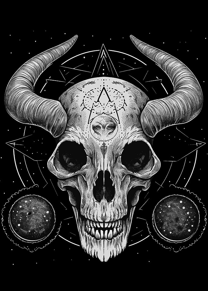 Gothic Demon Skull