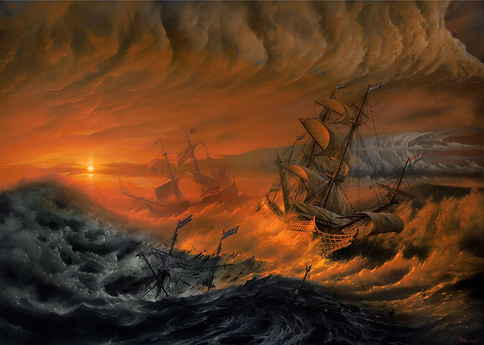 Sea storm