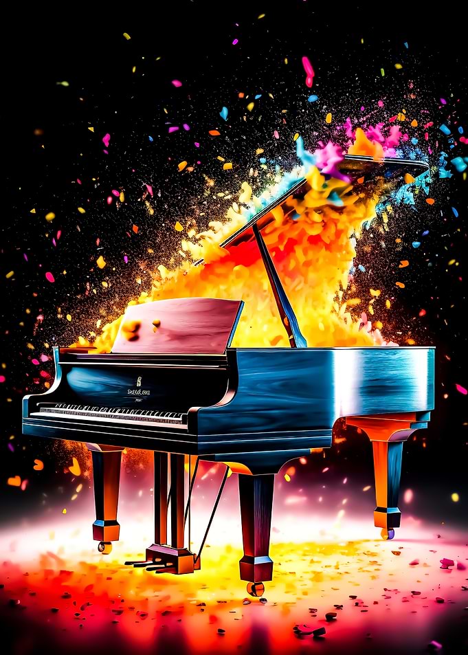 Piano Colorful
