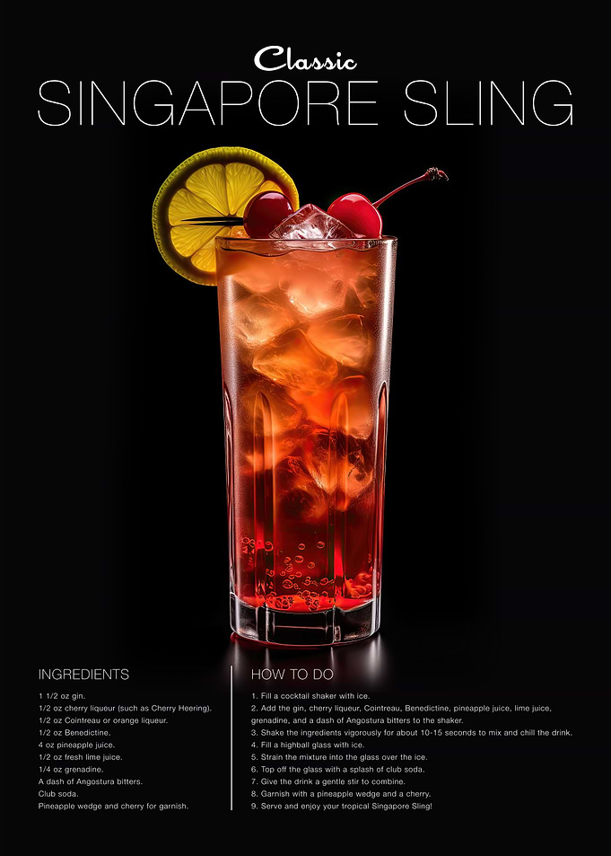Singapore Sling Cocktail