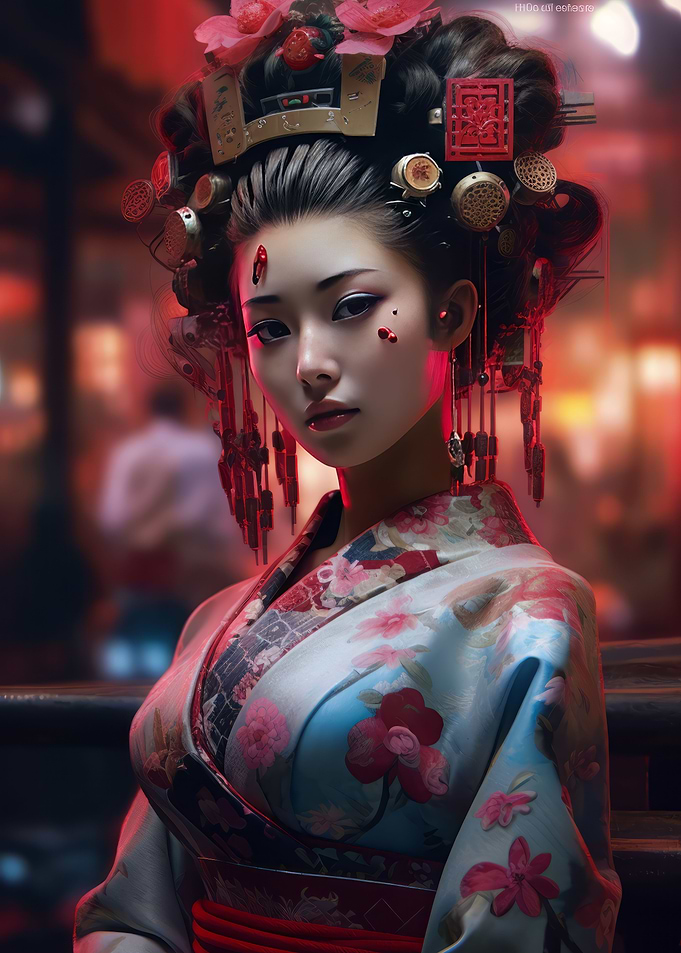Cyberpunk geisha