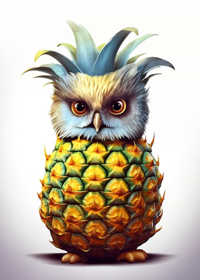 Pineapple Owl Portrait
