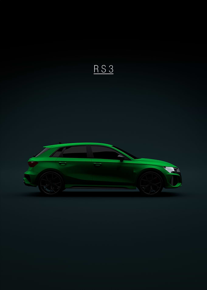 Audi RS3 2021 8Y Green