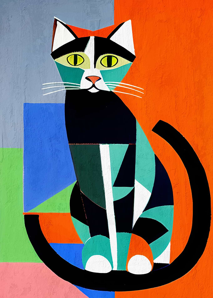 Whiskers Cat Poster