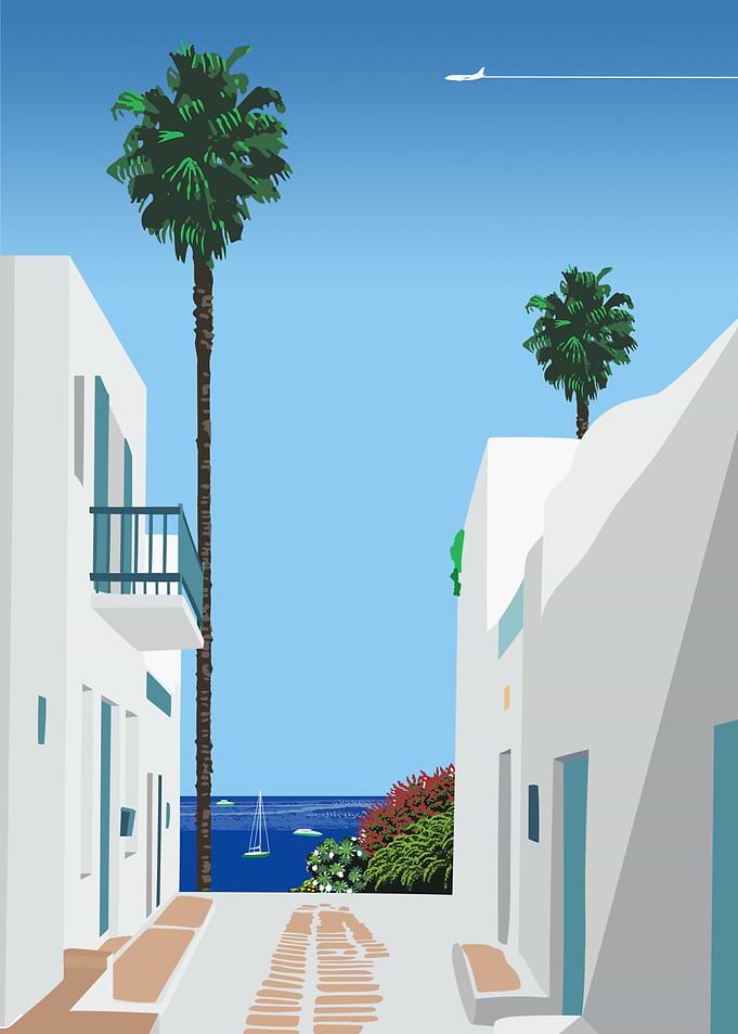 Greece City Pop art