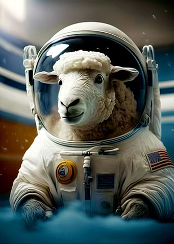 Sheep Astronaut