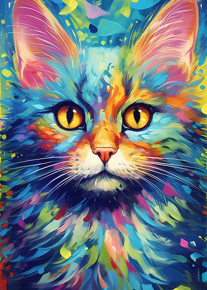 Cat Colorful