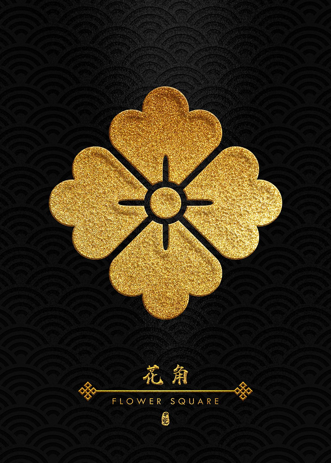 Gold Hana Kaku Kamon