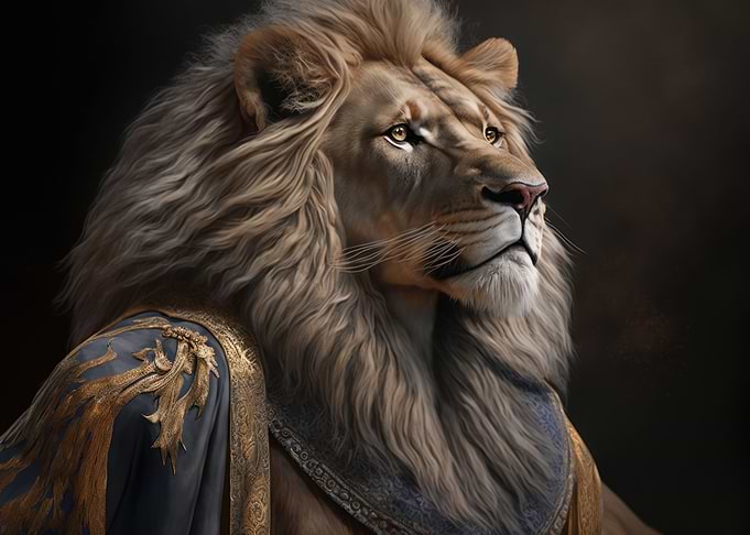 Portrait adult Lion