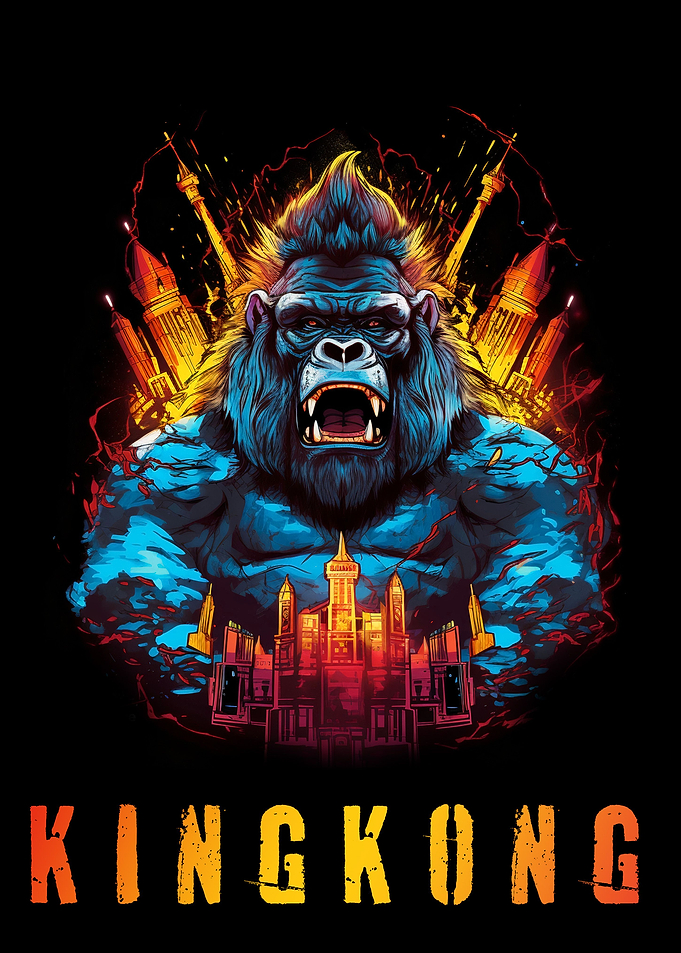 Kingkong with city