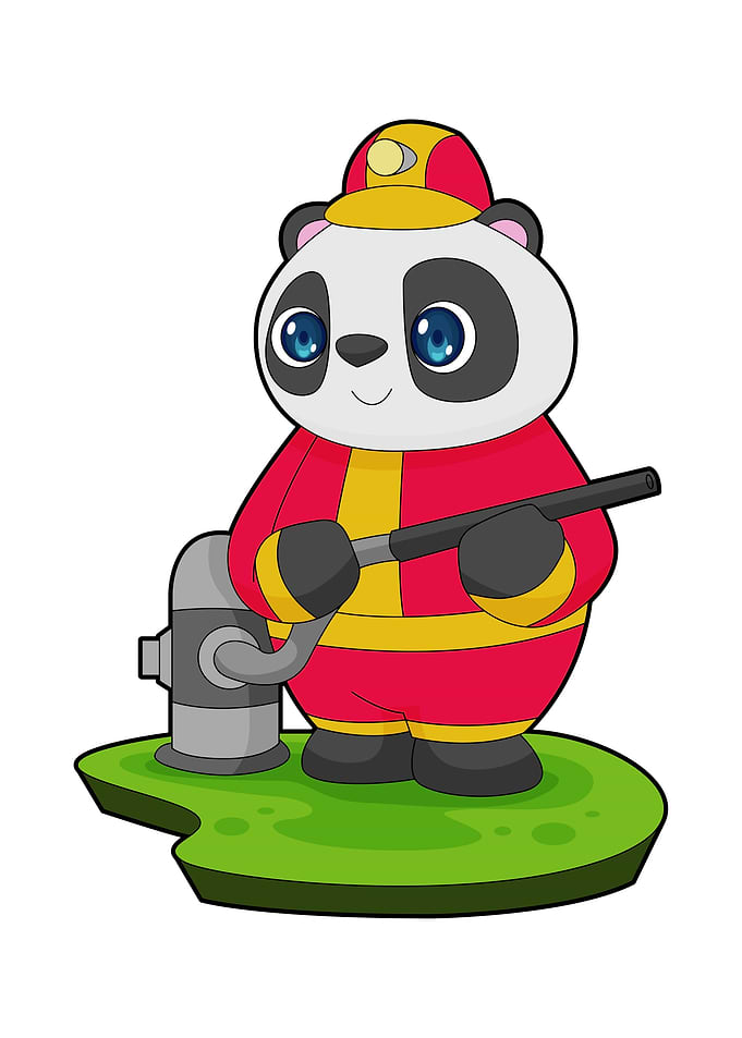 Panda Firefighter