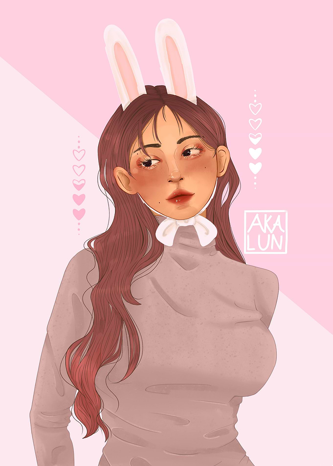 Pink bunny