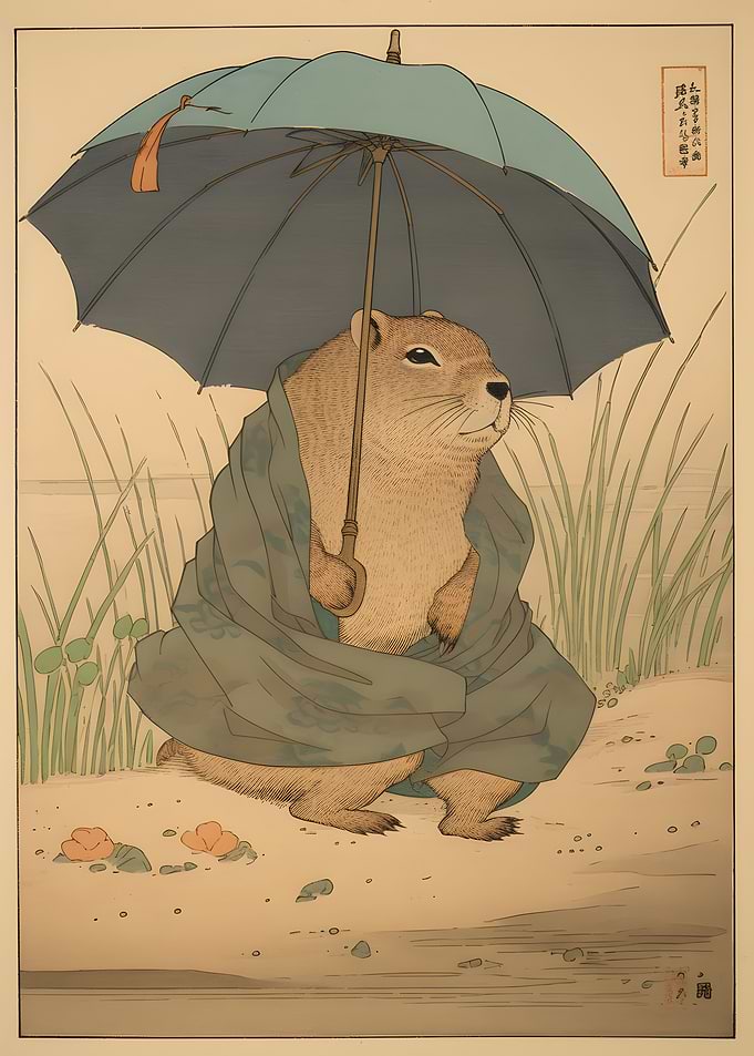 Prairie Dog Ukiyo e