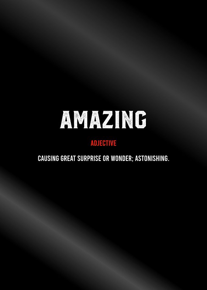 amazing efinition text