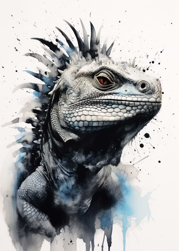 Iguana Beauty Inked Lizard