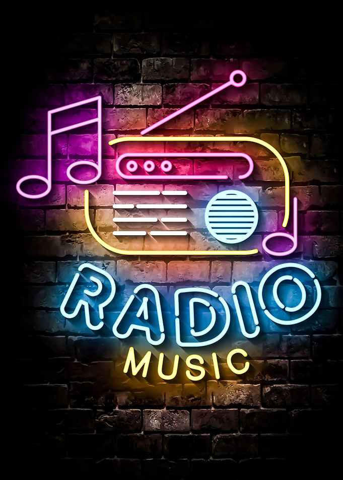 Radio Music Neon
