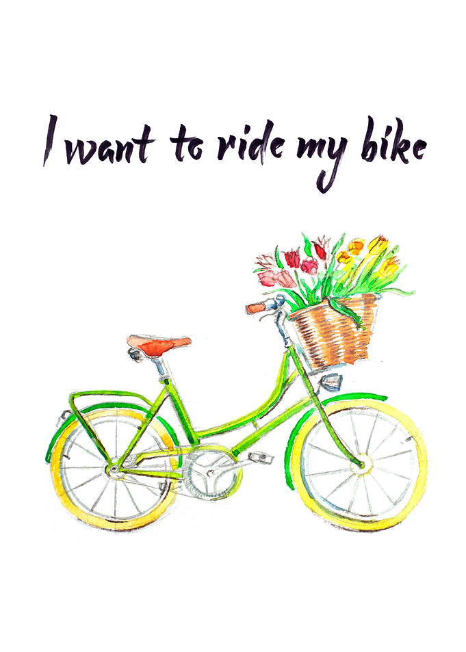 I want to ride my bike