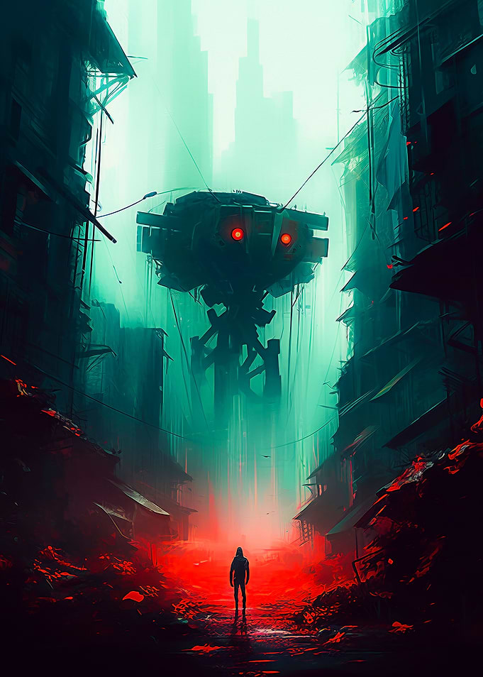 Cyberpunkt Night City Mech