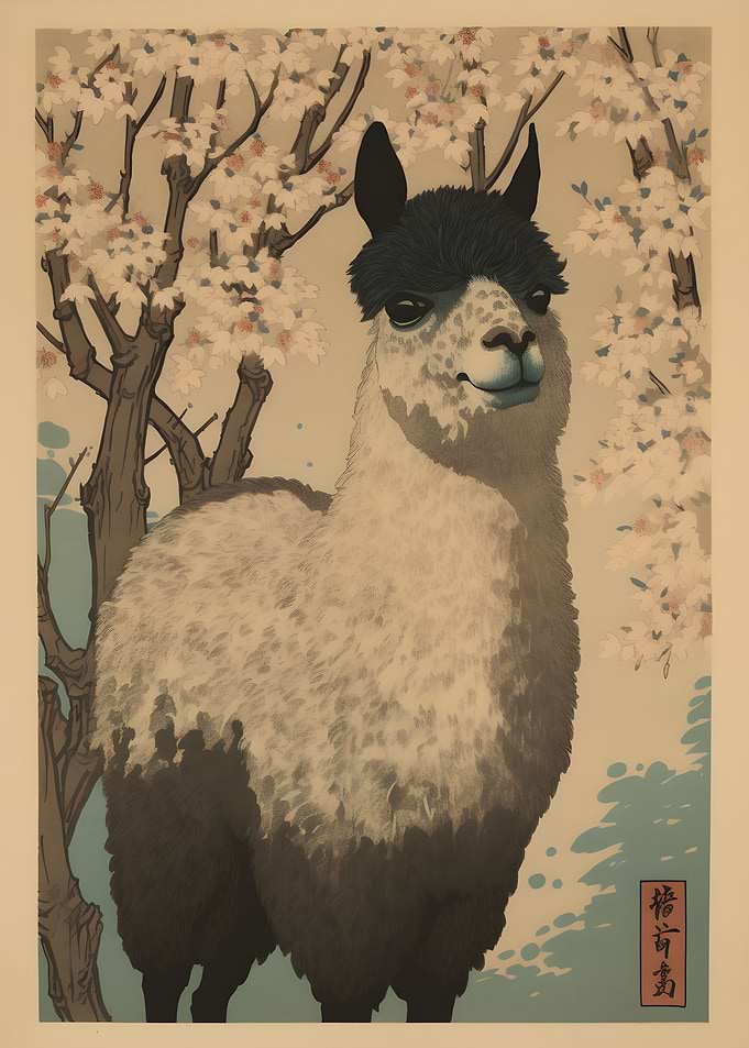 Alpaca Ukiyo e