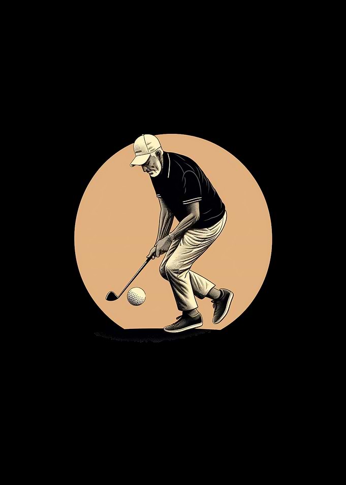 Golfer Grandpa Grandfather