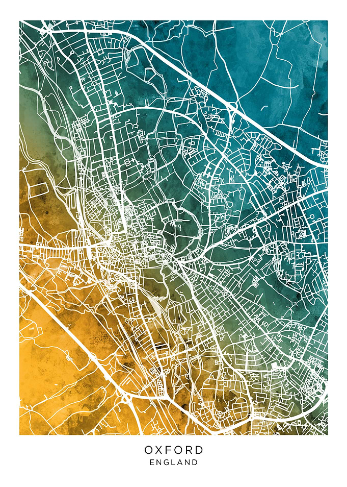 Oxford England Map