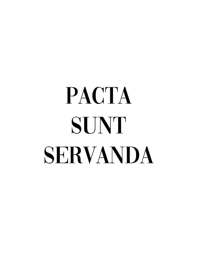 Pacta Sunt Servanda