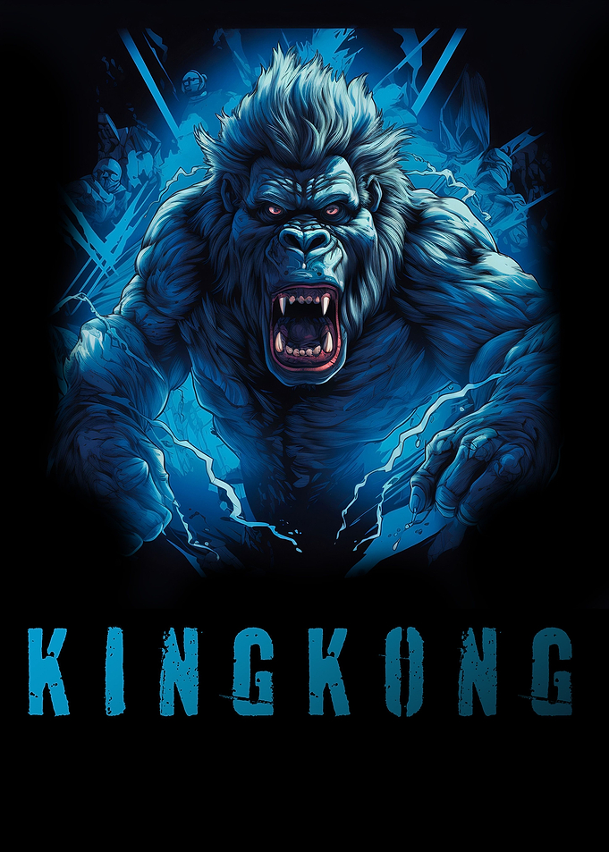 Kingkong with rock