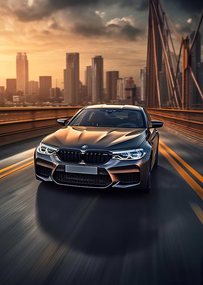 Bmw Car New York Skyline