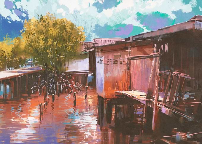 Old fishing village