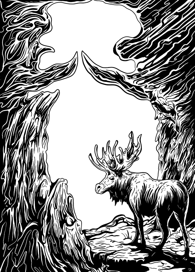 moses deer artwork