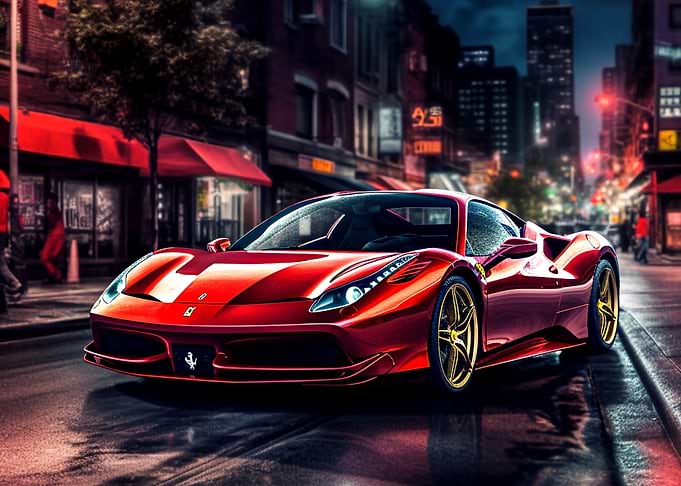 red ferrari