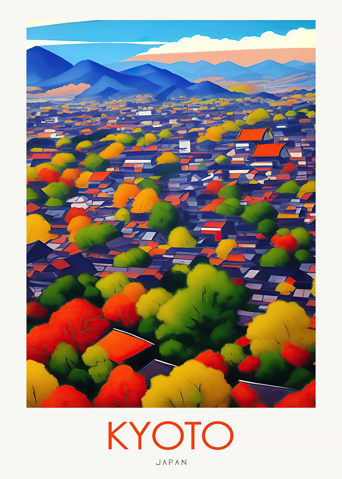 KYOTO Travel Poster