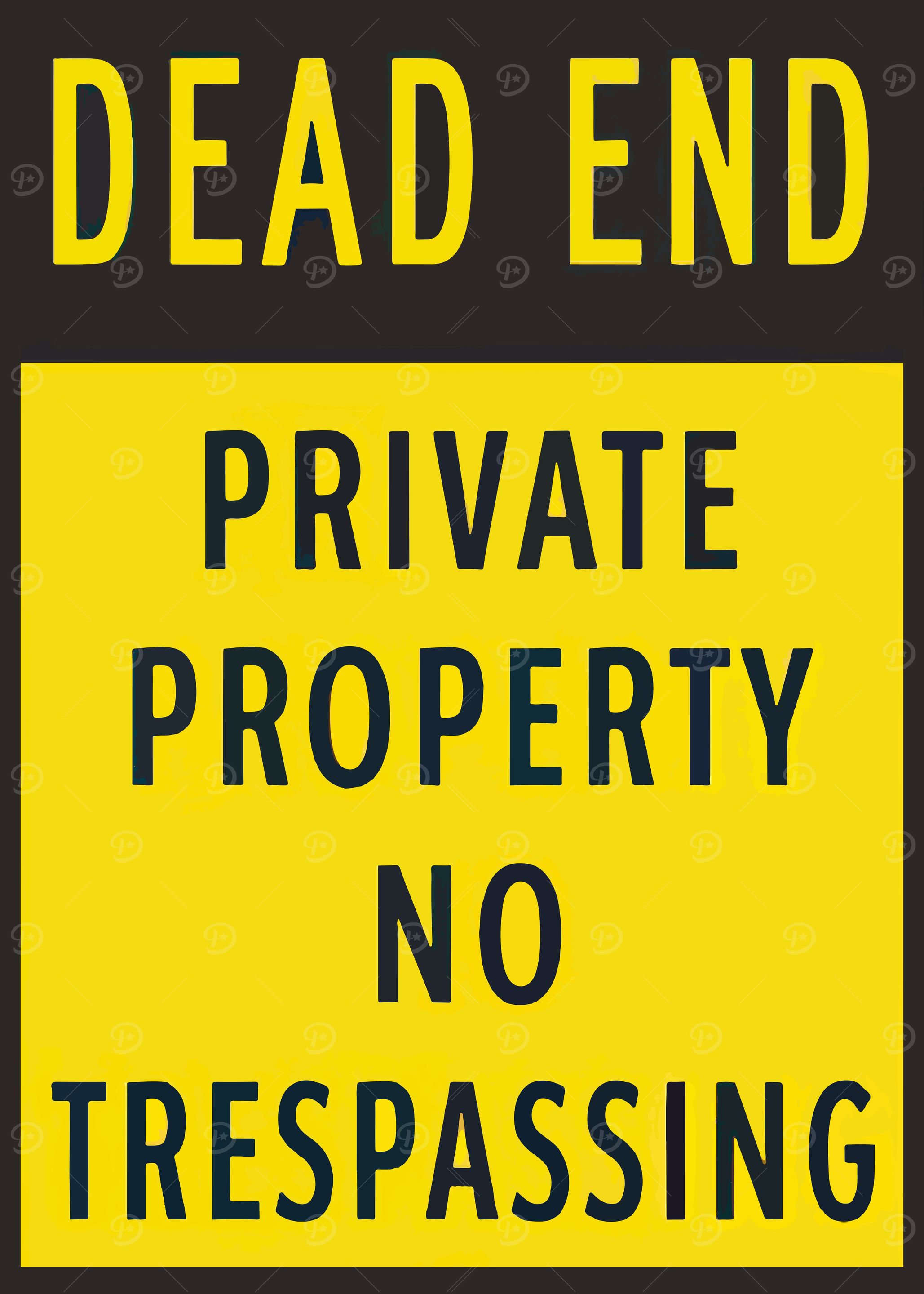 warning dead end