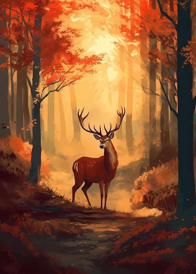 Deer Autumn