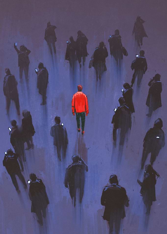 other people with phone