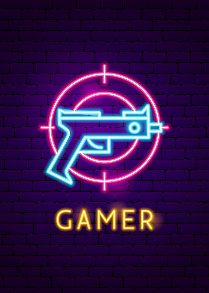 gamer neon sign