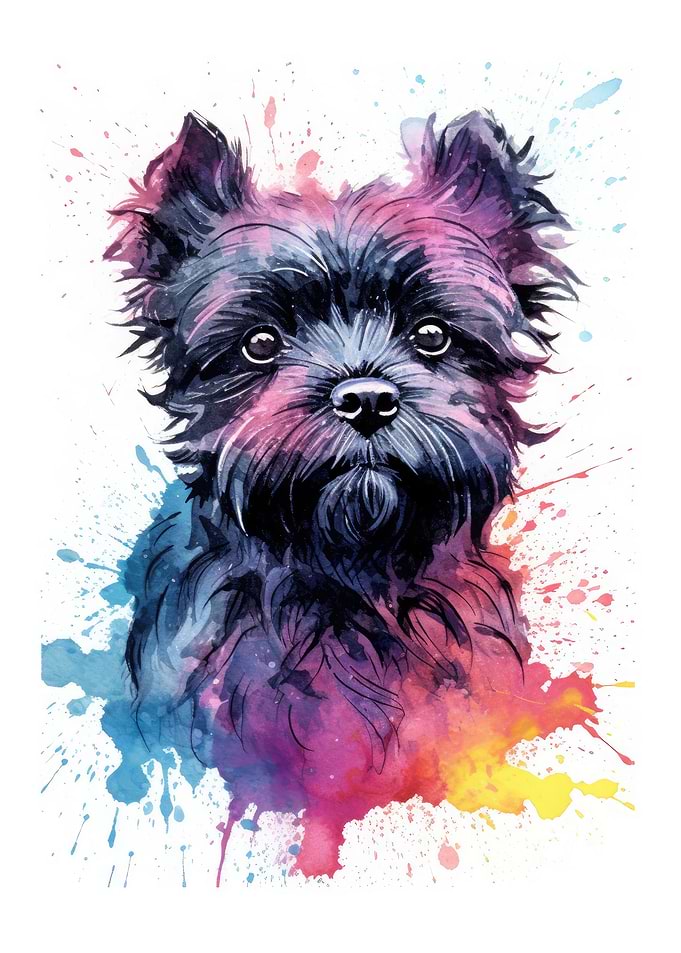 Affenpinscher Watercolor