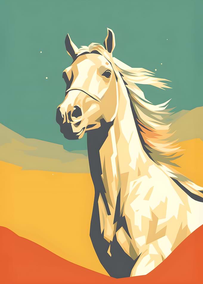 Horse Minimalistic Animal
