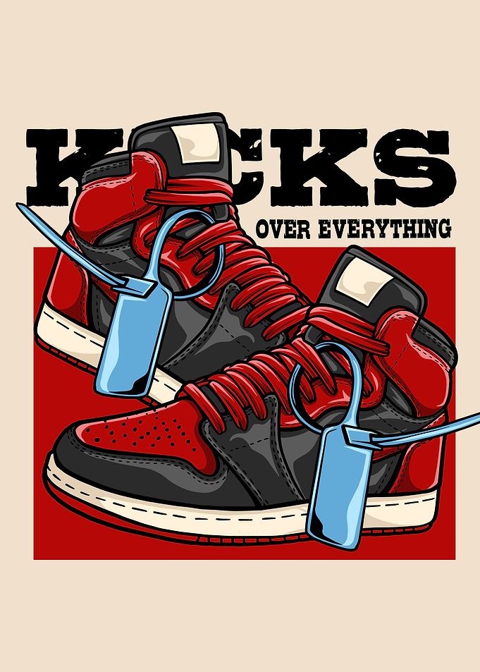 Red Black Sneakers