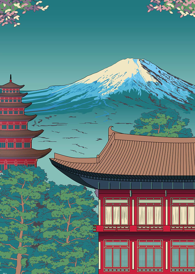 Vintage Japanese Village