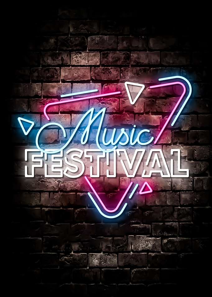 Music Festival Neon