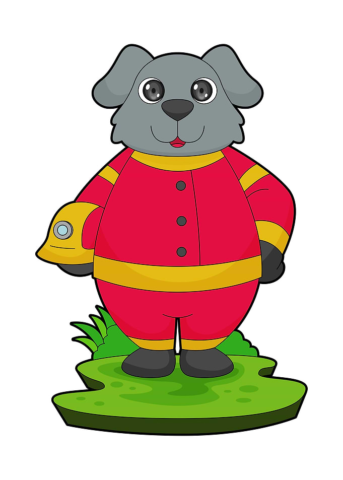 Dog Firefighter Helmet