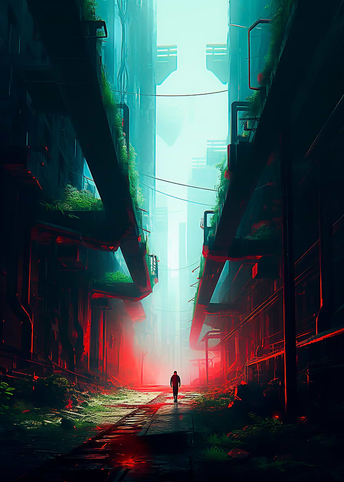 Abandoned Cyberpunk City