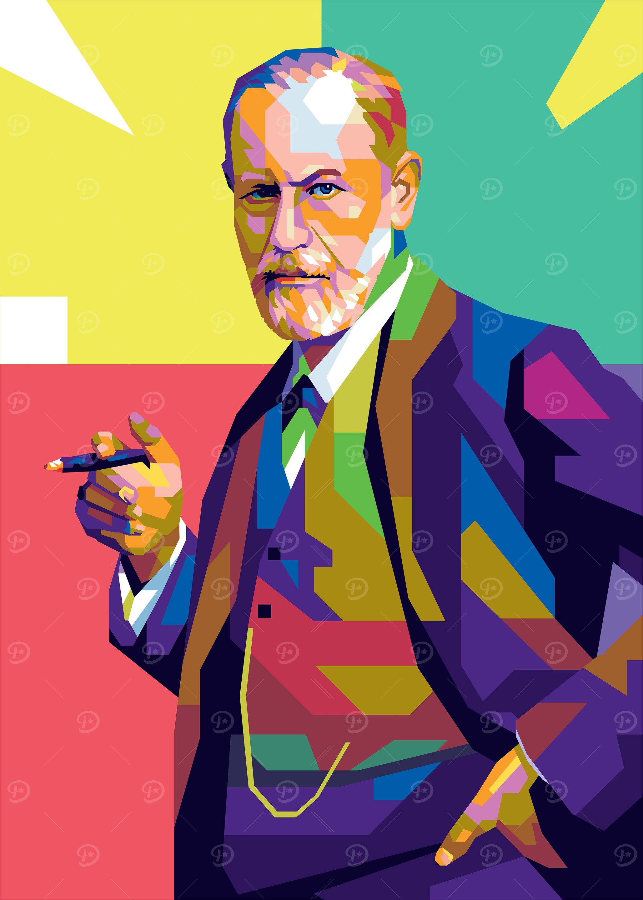 Sigmund Freud Pop Art